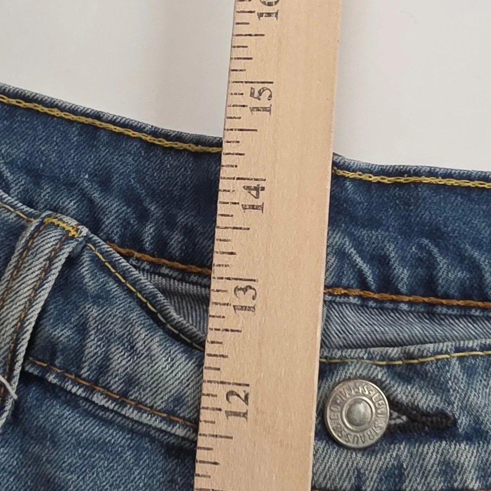 Levi's 569 Loose Straight Shorts Mens 36 Blue Denim Relaxed Fit Medium Wash 6510